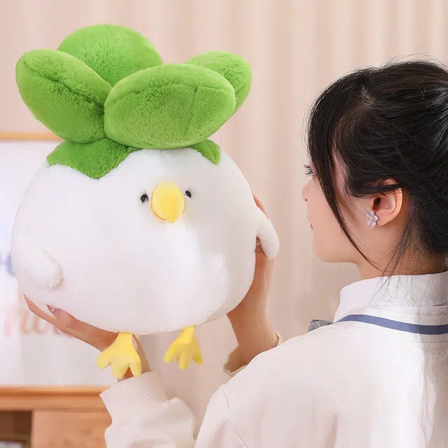 安之静雅 小菜鸟 小鸟 抱娃娃白菜鸡 玩偶 毛绒公仔