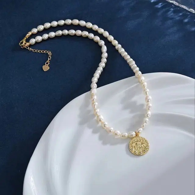 金玉逸品 法式守护之眼同款 淡水珍珠 项链 女款