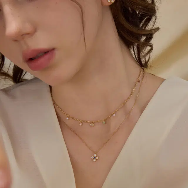 艾卡拉 法式复古轻奢小众设计高级感 铜 项链 男女同款情侣款