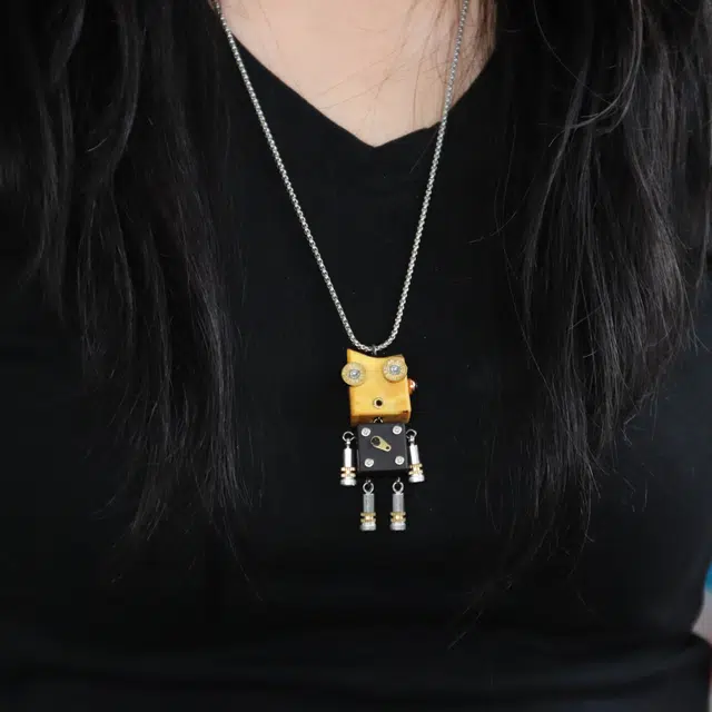 木小魔 蒸汽 朋克风 合金 项链 男女同款情侣款