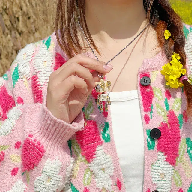 木小魔 小布鲁巴 小众复古 蒸汽朋克风 合金 项链 男女同款情侣款
