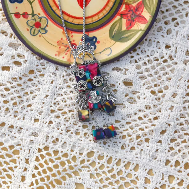 木小魔 蚩灵 幻彩蒸汽朋克风小众个性潮流 合金 项链 男女同款情侣款