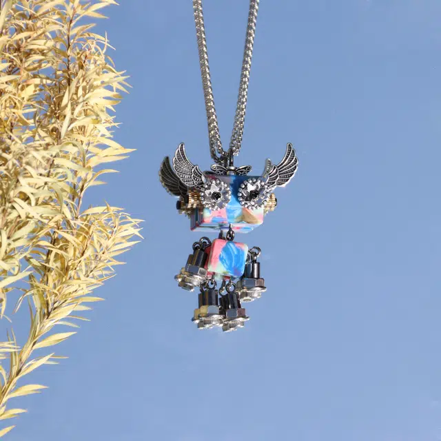 木小魔 星眸 蒸汽朋克风 复古小众夸张 合金幻彩 项链 男女同款情侣款