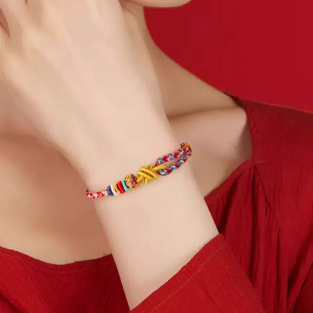 【普陀山官方已祝福】 普陀山文创 本命年龙绳守护红绳好运连连手工编织 生日纪念日送礼礼盒装 织物 手链 男女同款情侣款