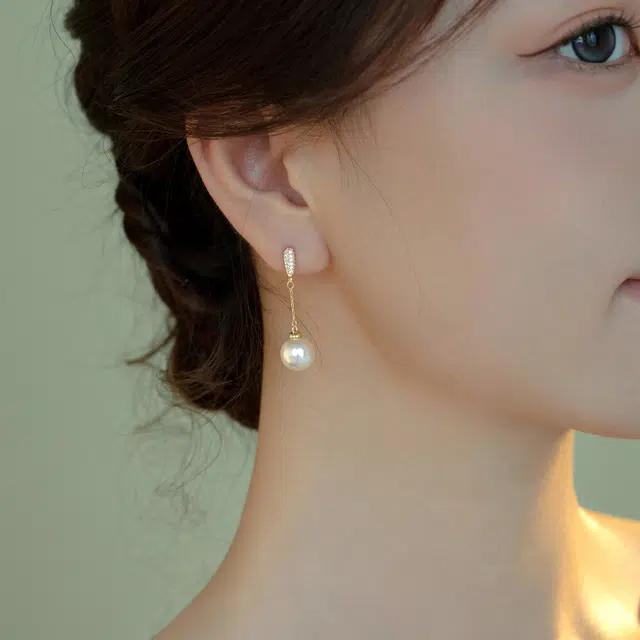 伊灿 韩国流苏小众设计高级感 仿珍珠 耳环 女款