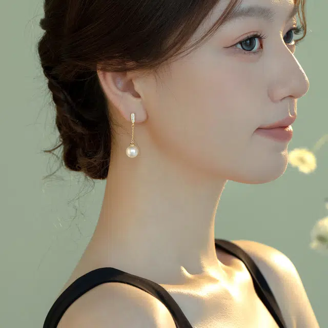 伊灿 韩国流苏小众设计高级感 仿珍珠 耳环 女款