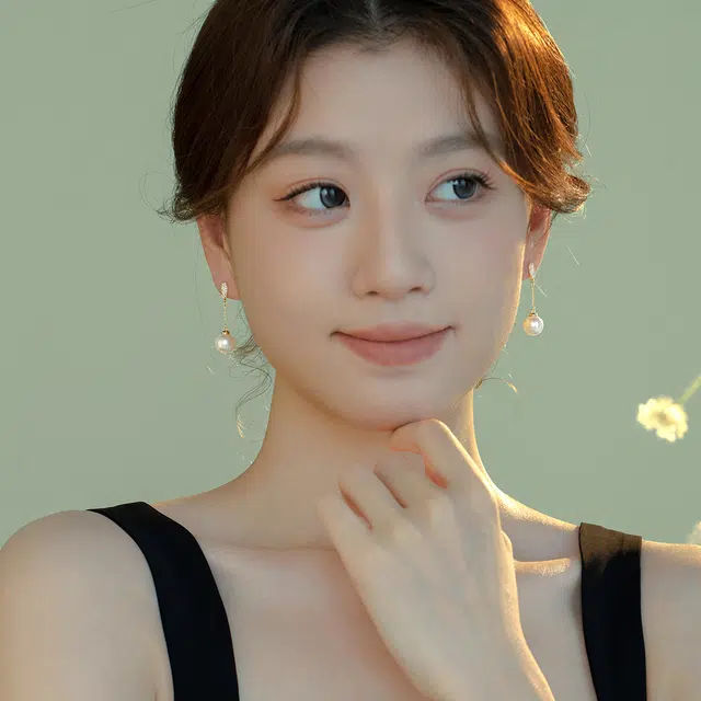 伊灿 韩国流苏小众设计高级感 仿珍珠 耳环 女款