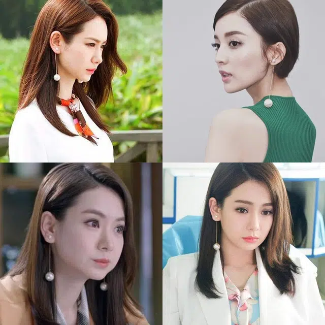 伊灿 小众设计感高级精致时尚气质 仿珍珠 耳环 女款 通勤大气百搭