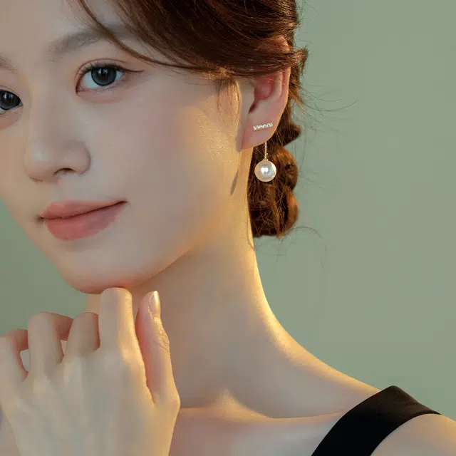伊灿 韩国长款流苏小众设计高级感耳坠 仿珍珠 耳环 女款