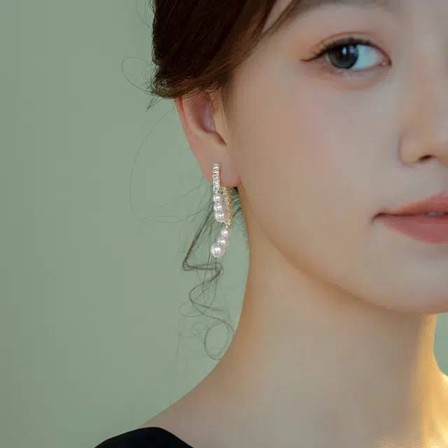 伊灿 韩国小众设计高级感 仿珍珠 耳环 女款
