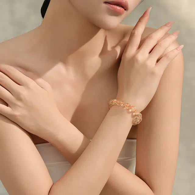 中鑫珠宝 招米发财之石串珠 水晶 手串 女款