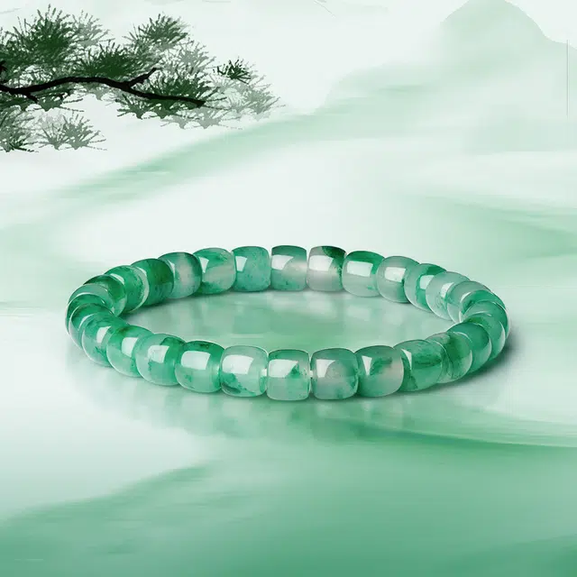 中鑫珠宝 竹影寒烟 非洲翠 手串 女款