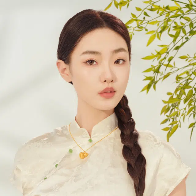 中鑫珠宝 宝丝缎葫芦 挂坠细腻拉丝工艺#好运 足金 按克计价 黄金吊坠 女款