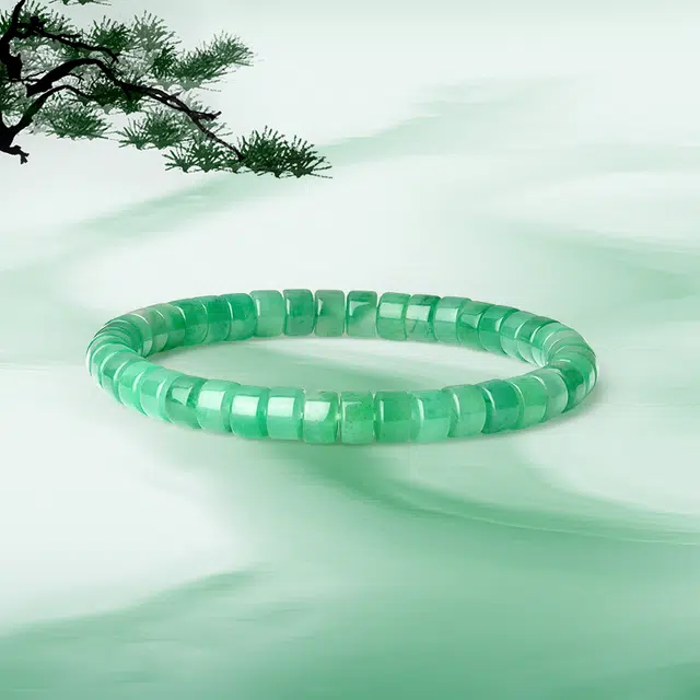 中鑫珠宝 翠凝山阙天然 非洲翠 手串 女款