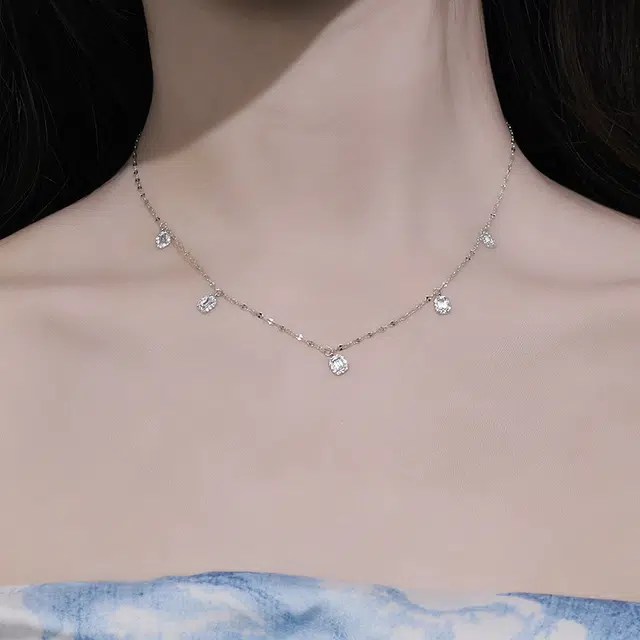 二三二三 轻奢高级优雅气质精美 锆石 项链 女款