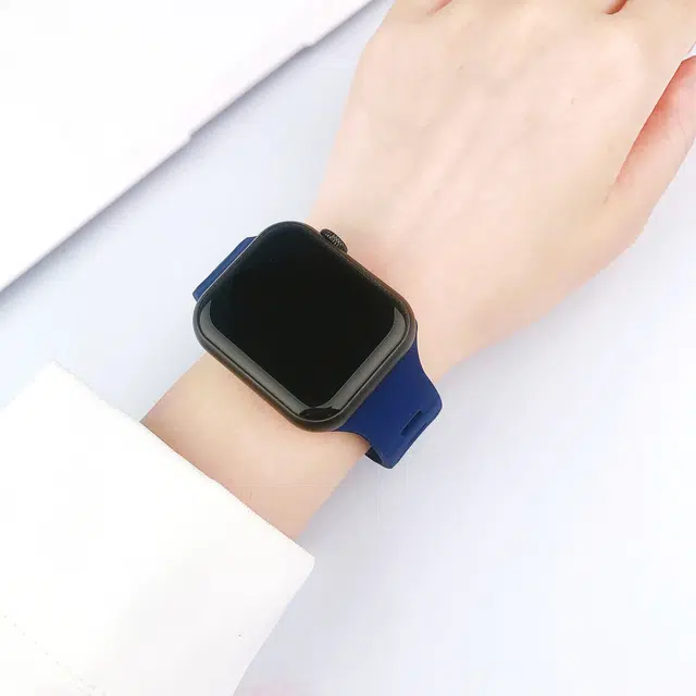 膜斗仕 苹果适用 手表表带 硅胶材质 高颜值舒适百搭防水防汗小众腕带男女通用