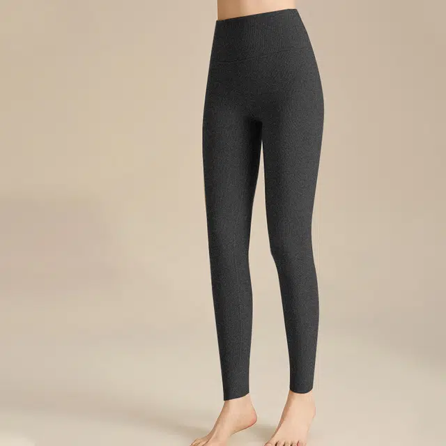 轻迎 高颜值羊绒抗菌秋冬打底裤女无痕高腰显瘦校服神器舒适亲肤紧身不掉裆保暖裤 女款