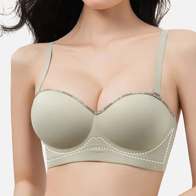 轻迎 内衣女生小胸聚拢显大上托收副乳防下垂无痕舒适文胸 女款