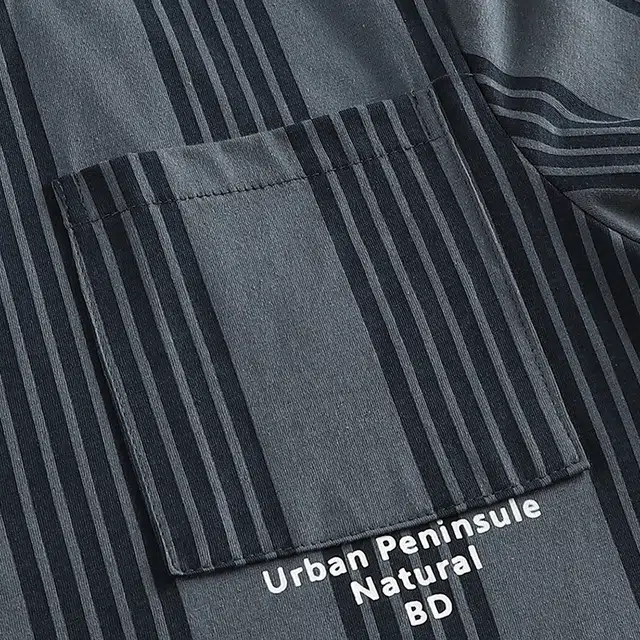 轻迎 春秋纯棉长袖长裤条纹时尚简约休闲外穿睡衣套装 男款