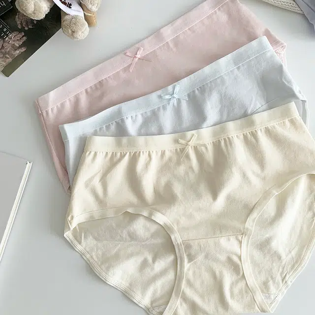 轻迎 抑菌纯棉裆柔软舒适透气少女甜美高颜值纯色三角内裤 女款