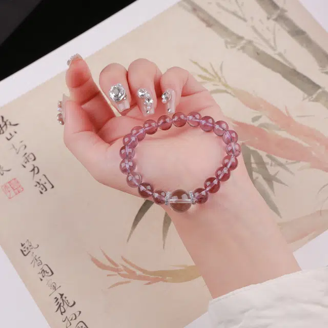 悠笙 九紫离火 本命年招财纳福健康转运 安神好眠 小众设计高级感 水晶 手串 女款
