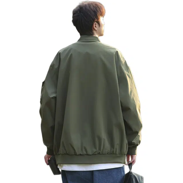 普鲁士多特蒙德 美式高街复古户外机能风百搭棒球领休闲潮流工装宽松日常拉链夹克外套 男女同款