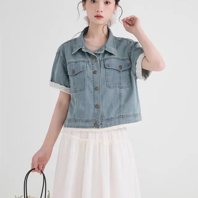 莫代尔 通勤时尚翻领短袖衬衫 女款