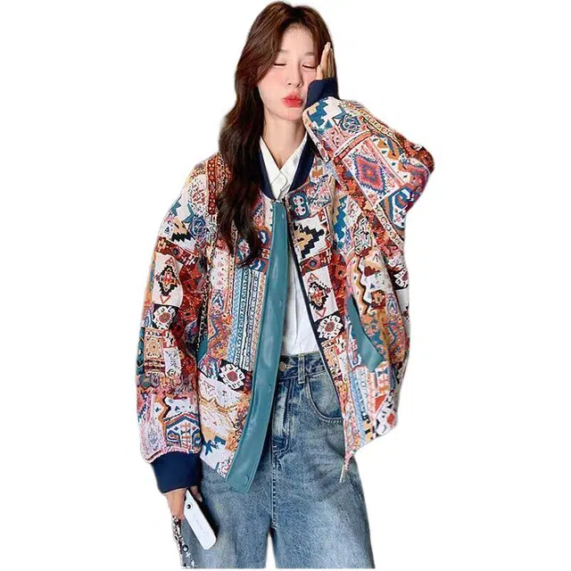 邓大喵 百搭简约舒适时尚棒球服 女款