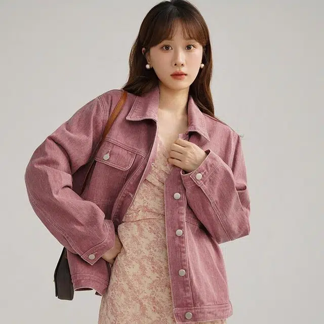 邓大喵 时尚女春秋季休闲显瘦港味夹克复古潮流上衣牛仔外套 女款