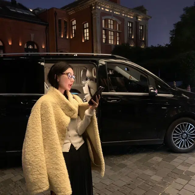 邓大喵 女皮毛一体羊羔毛外套冬季加厚立领毛毛大衣皮草 女款