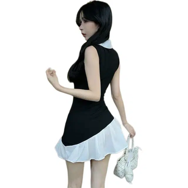 邓大喵 简约百搭舒适时尚无袖连衣裙 女款