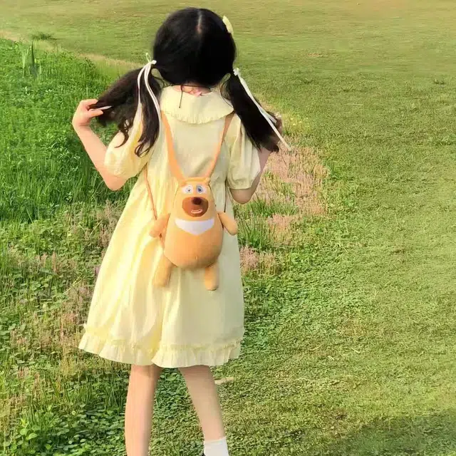 邓大喵 日系软妹学院风卡通短袖连衣裙 女款