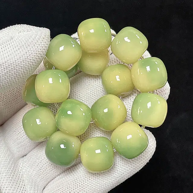 福茹记 小青柠 单圈越盘越油亮 日常#好运 菩提根 手串 男女同款情侣款