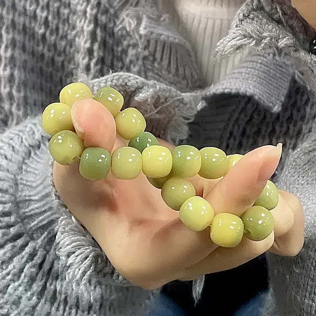福茹记 小青柠 单圈越盘越油亮 日常#好运 菩提根 手串 男女同款情侣款