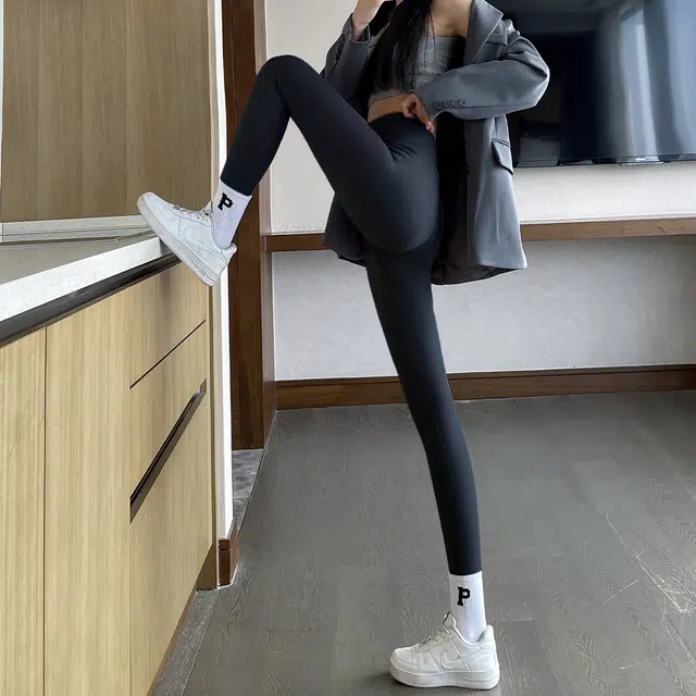 惟熙 高腰修身九分亲肤打底裤 女款 黑色