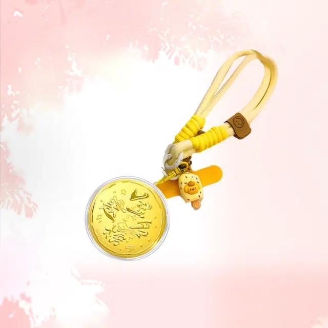 饰福瑞 金榜题名 考试上岸成功上岸幸运好运招财纳福 精致创意可爱小巧挂绳手机链设计感 金 挂件 男女同款情侣款