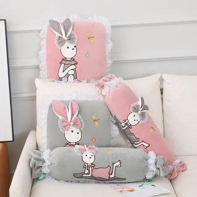 豪伟达 黛丽兔四季被抱枕 微笑治愈 爱心陪伴 玩偶周边