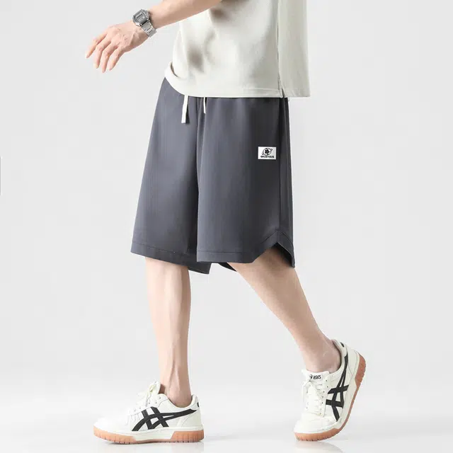 恒源祥 宽松百搭阔腿休闲短裤 男女同款