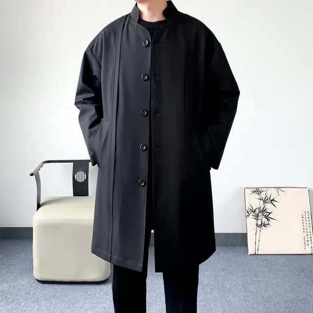 恒源祥 轻商务百搭通勤纯色外套保暖风衣 男女同款
