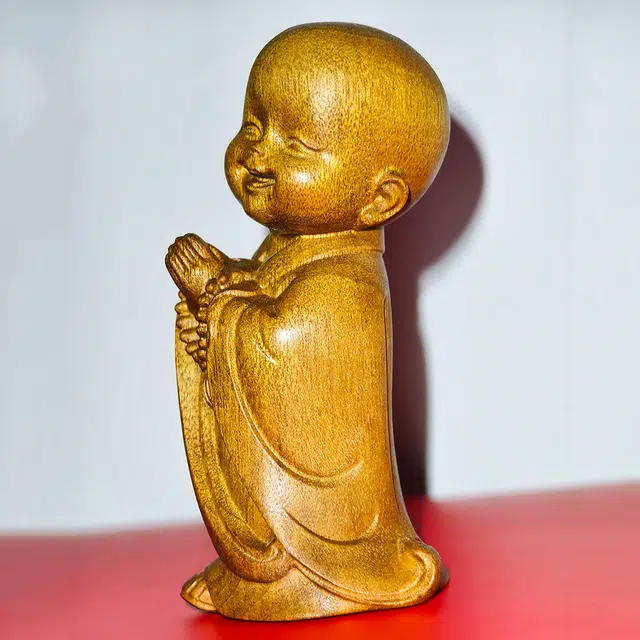 仙作美 整木雕刻件 楠木 摆件 男女同款情侣款