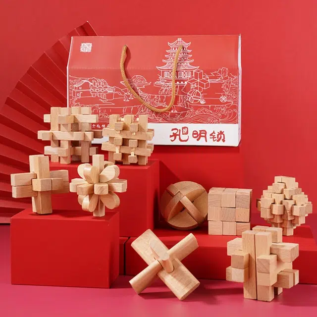 乐智由我 孔明锁鲁班锁 玩具