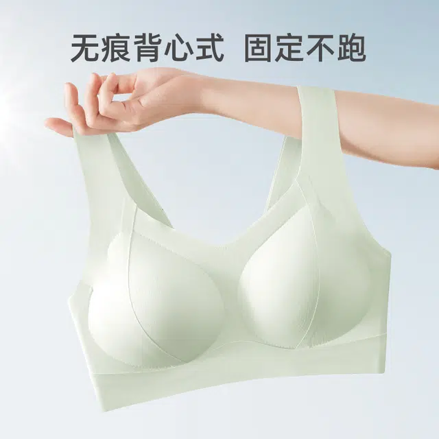 袋鼠 一体式聚拢透气无痕吸湿排汗无钢圈提拉防下垂文胸 女款