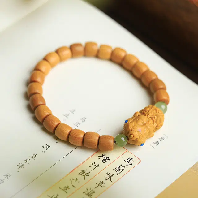 镯瑾 吉祥如意 八方来财 国潮财神新中式转运 招财 好运 檀木 手串 男女同款情侣款