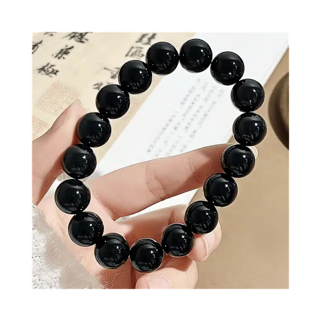 镯瑾 吉祥如意福气满满转运珠#好运 青青子衿乌金新中式国风招财绕指柔日常文玩盘玩复古灵珠念珠 菩提根 手串 男女同款情侣款