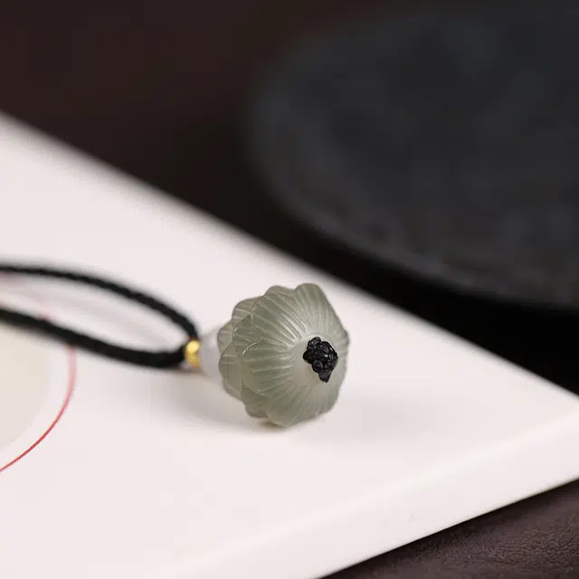 镯瑾 新中式国潮 好运莲莲 福禄双全招财纳福转运上岸平安喜乐精致温婉简约百搭显白#好运 菩提根 项链 男女同款情侣款