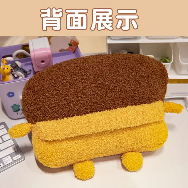 狐狸仙 吐司面包车枕 玩偶 毛绒公仔