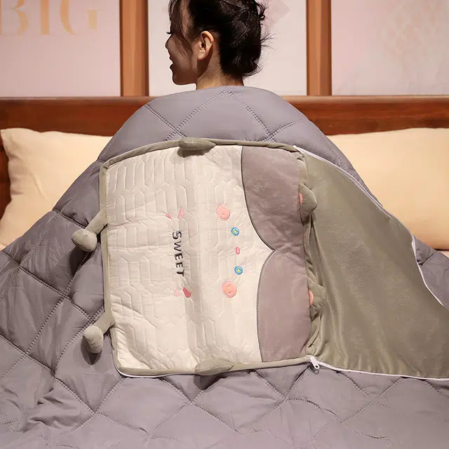 狐狸仙 多功能乳胶冰丝抱枕被 玩偶周边