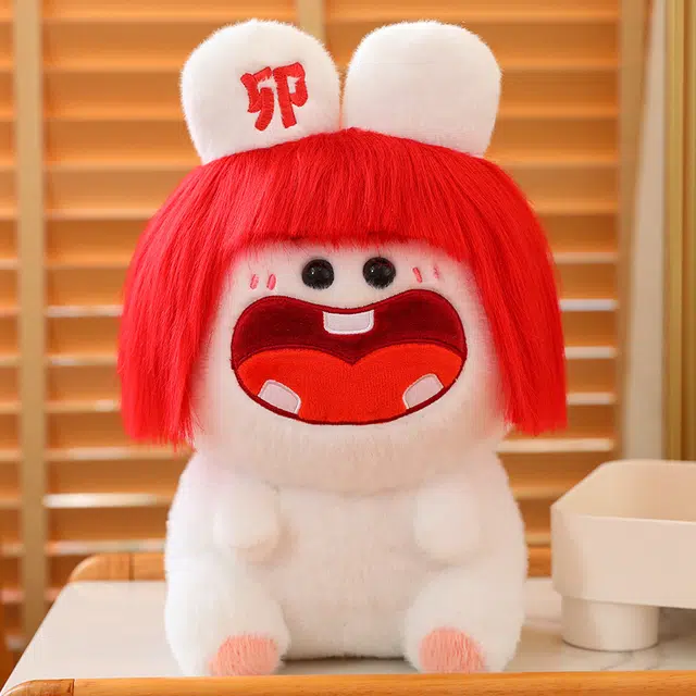 狐狸仙 卡通坐姿小兔子 玩偶 毛绒公仔