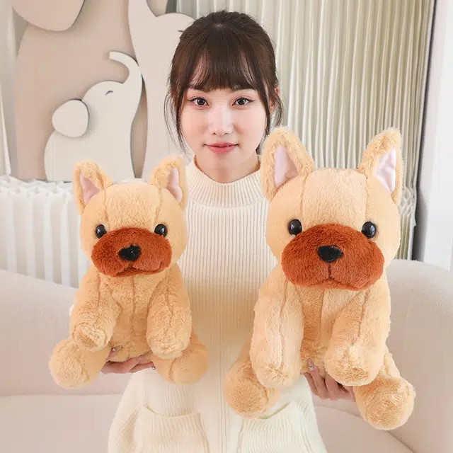 狐狸仙 卡通斗牛犬 玩偶 毛绒公仔