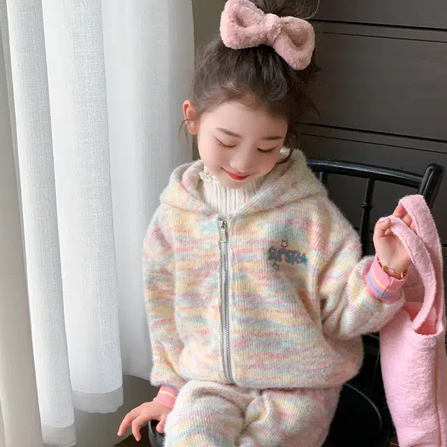 木木屋 柔软百搭连帽舒适休闲运动套装 中小童